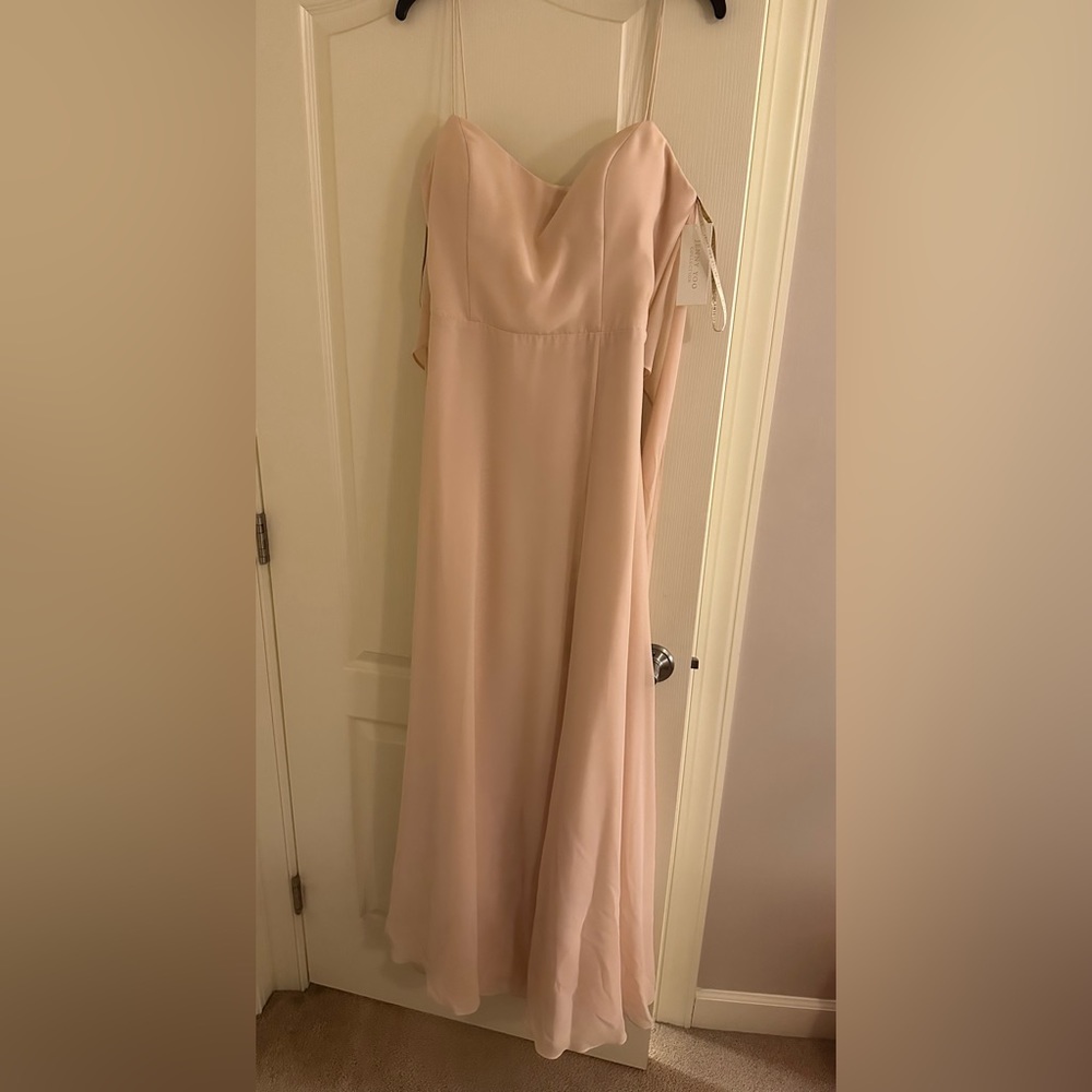 Jenny Yoo Blush Bridesmaid dress